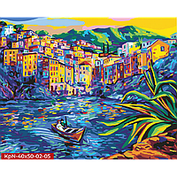 Набір для творчості Картина за номерами Малювання на полотні 40X50 см. "Здивування"