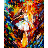 Набір для творчості Картина за номерами Малювання на полотні 40X50 см. "Вогняний танець"