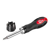 Викрутка реверсивна з комплектом насадок INTERTOOL HT-0408, фото 3