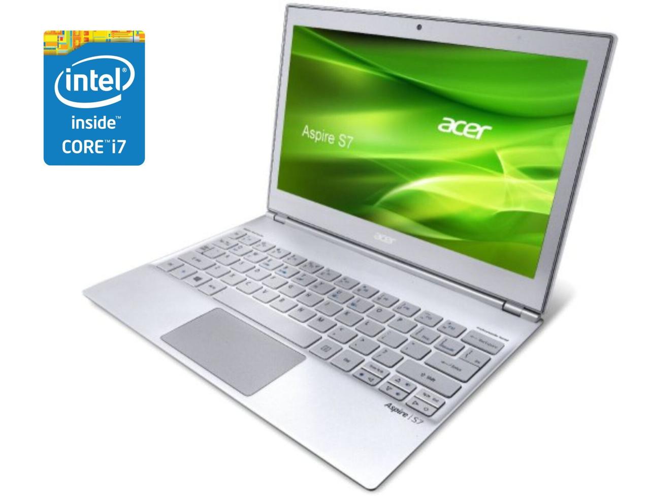 Ультрабук Б-клас Acer Aspire S7-391/ 13.3" (1920x1080)/ Core i7-3537U/ 4 GB RAM/ 240 GB SSD/ HD 4000/ АКБ 0%