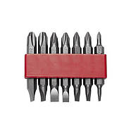 Викрутка магнітна 1/4", 10x50 мм із комплектом насадок 15 шт., Cr-V INTERTOOL HT-0415, фото 4