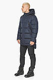 Трендова чоловіча зимова темно-синя курточка модель 63234, фото 4