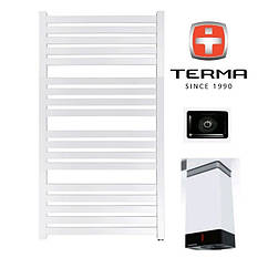 Біла сушарка для рушників з прихованим ТЕНом 530х786 Terma Marlin One