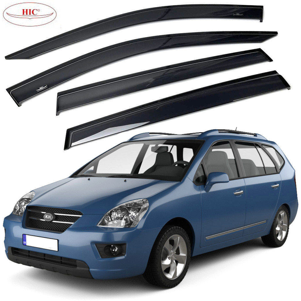 Дефлектори вікон вітровики HIC для KIA Carens 2006-2013 Оригінал (K16), фото 1