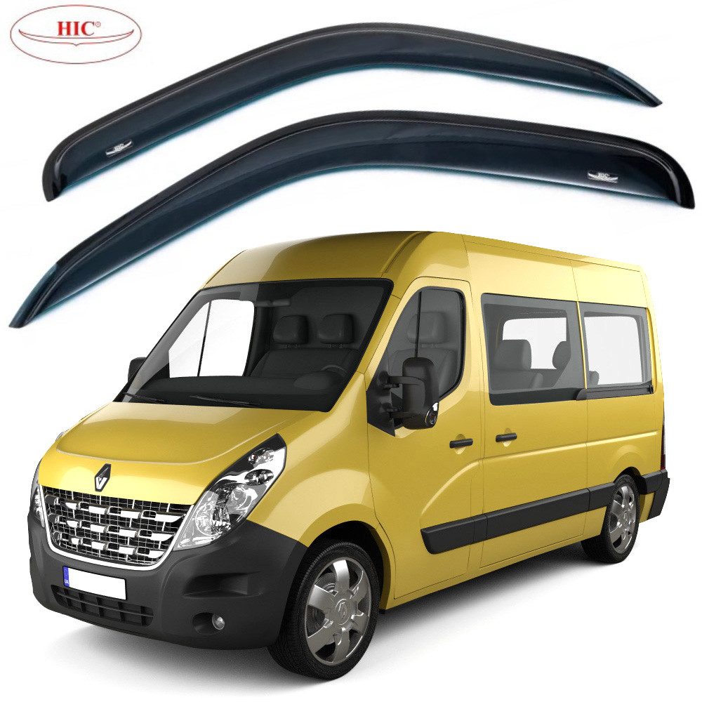 Дефлектори вікон вітровики HIC для Renault Megane II 2003-2008 Оригінал (Ren33), фото 1
