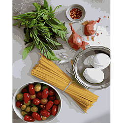 Картина за номерами Strateg ПРЕМІУМ Набір для пасти з лаком та з рівнем розміром 40х50 см (GS1386) PL-00039941