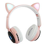 Навушники дитячі з котячими вушками ST77 | Дитячі навушники з вушками ET-427 | bluetooth, фото 4