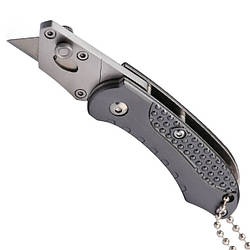 Нож строительный складной с трапециевидным лезвием, SK5, алюминиевая рукоятка Intertool HT-0532