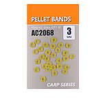 Силіконові кільця для мотиля та приманок 3 мм 30 шт. ORANGE кільця для пучков'язу, фото 2