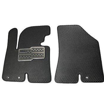 Килимки в салон передні EVA для Kia Sportage 2010-2015 Europe (Металічний підп'ятник) Чорні 2 шт