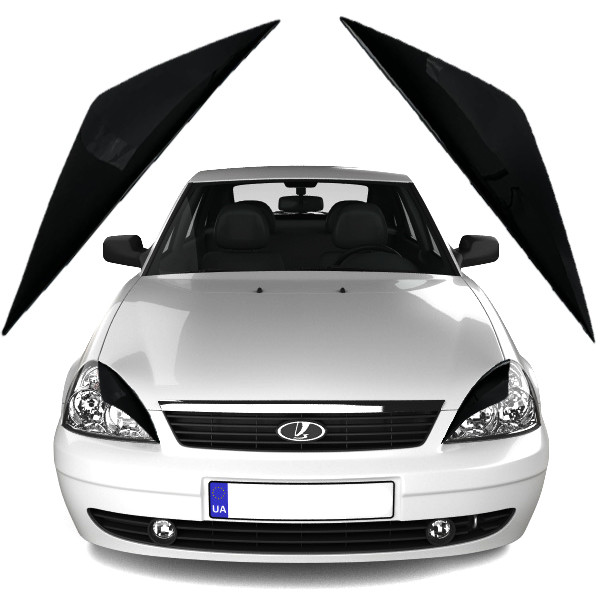 Вії фар Ваз 2170 - 21072 Пріора Voron Glass, фото 1