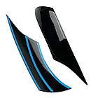 Вії фар Ваз 2170 - 21072 Пріора Широка Voron Glass, фото 2