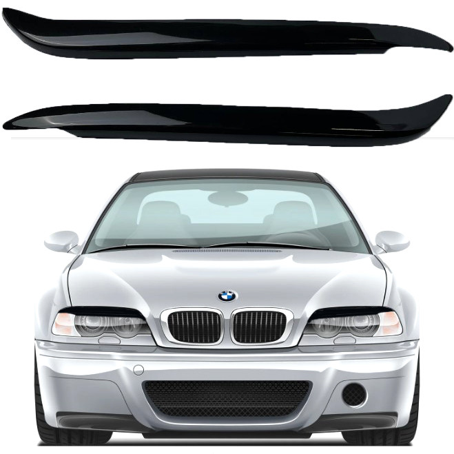 Вії фар для BMW 3 (E46) 1998-2001 Седан Voron Glass, фото 1