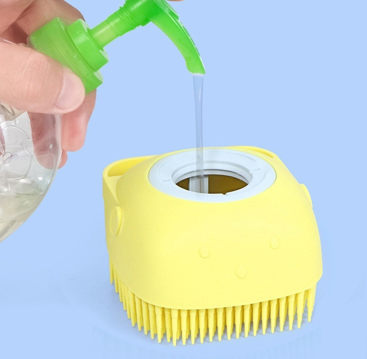 Универсальная силиконовая щетка для купания , мытья посуды, купания Silicone Massage Bath Brush - фото 2 - id-p1914587608