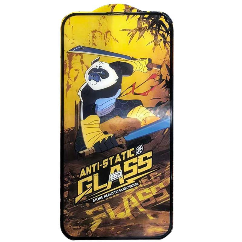 Захопливе скло 5D Anti-static Panda (тех.пак) для Apple iPhone 15 Plus / 16 Plus (6.7")
