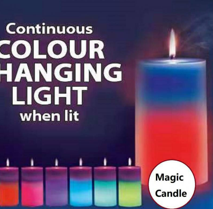 Воскова декоративна свічка Mood Magic зі справжнім полум'ям та LED підсвічуванням - фото 1 - id-p1914588128
