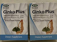 Ginko Plus Гинкго билоба + корень ж Ginko Plus улучшение памяти, усил Производство: Египет