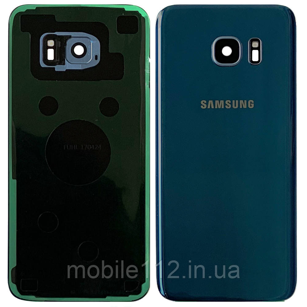 Задня кришка Samsung Galaxy S7 Edge G935F (синя Original New зі склом камери)