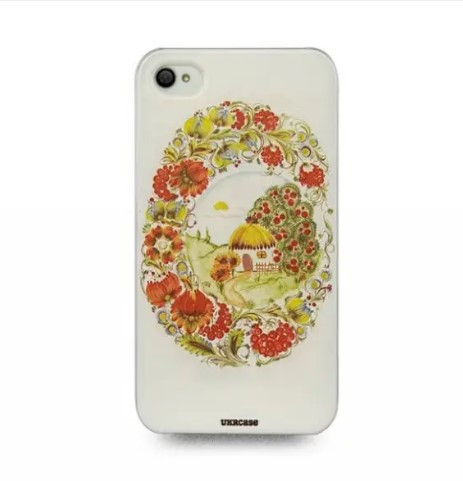 Чохол накладка UkrCase iPhone 5 Ukraine садок вишневий коло хати