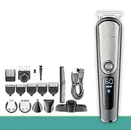 Бездротова машинка для стрижки волосся VGR V-105 Тример для вусів та бороди з насадками 5 в 1, фото 6