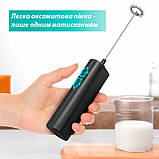 Капучинатор/спінювач/збивач молока електричний KLT A0 чорний (GS-103054), фото 6