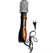 Стайлер фен щітка гребінець для волосся браш яка обертається з насадками Gemei GM-4828 3 в 1, фото 4