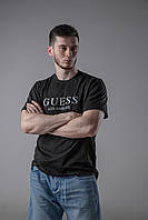 Мужская футболка спортивная Гесс. Футболка мужская с принтом Мужские футболки Лето Guess .