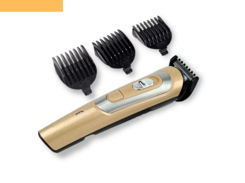 Професійна машинка для стрижки волосся з насадками XRPO GM-6112 золота (4738_200), фото 1
