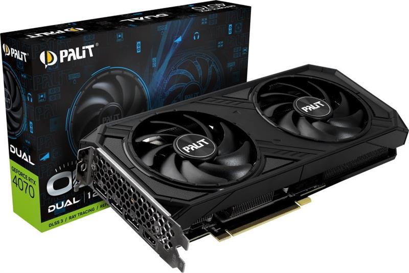 Видеокарта GF RTX 4070 12GB GDDR6X Dual OC Palit (NED4070S19K9-1047D)