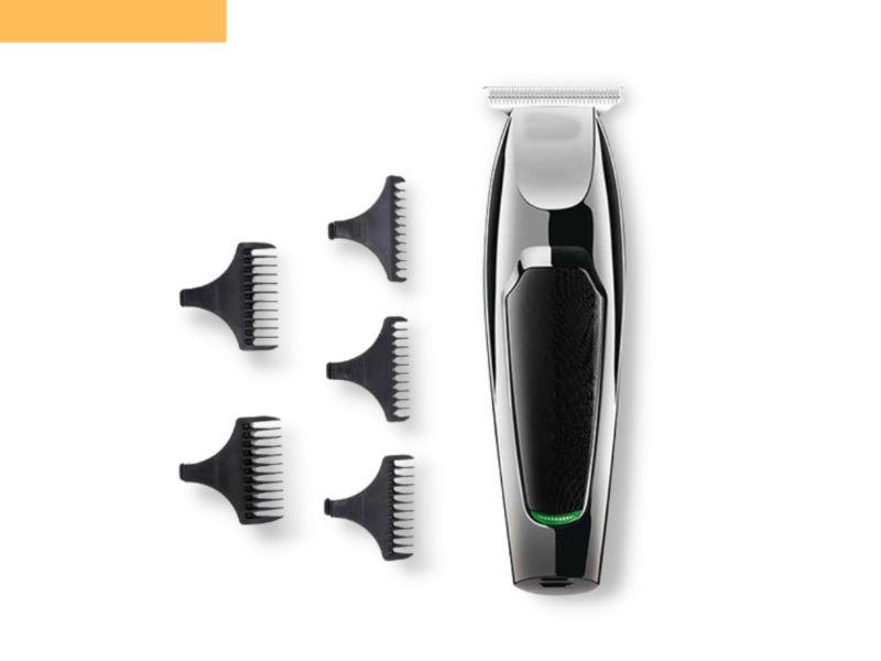 Професійна акумуляторна машинка для стрижки волосся з насадками XRPO VGR-030 чорна (41242-030_283), фото 1