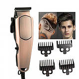 Професійна машинка для стрижки волосся з насадками XRPO V-131 золота (41262-131_393), фото 3