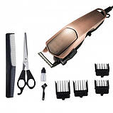 Професійна машинка для стрижки волосся з насадками XRPO V-131 золота (41262-131_393), фото 4