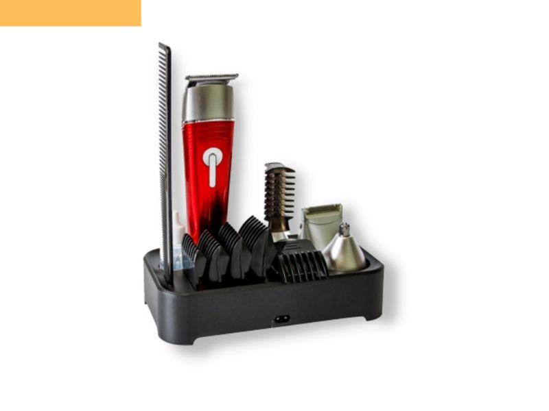 Професійна акумуляторна машинка для стрижки волосся триммер XRPO GM-571 червоний (GM-571_494), фото 1