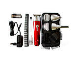 Професійна акумуляторна машинка для стрижки волосся триммер XRPO GM-571 червоний (GM-571_494), фото 6