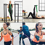 Гумка для підтягування чорна, турніка, фітнесу (еспандер гумовий спортивний) 2080x32 мм, фото 8