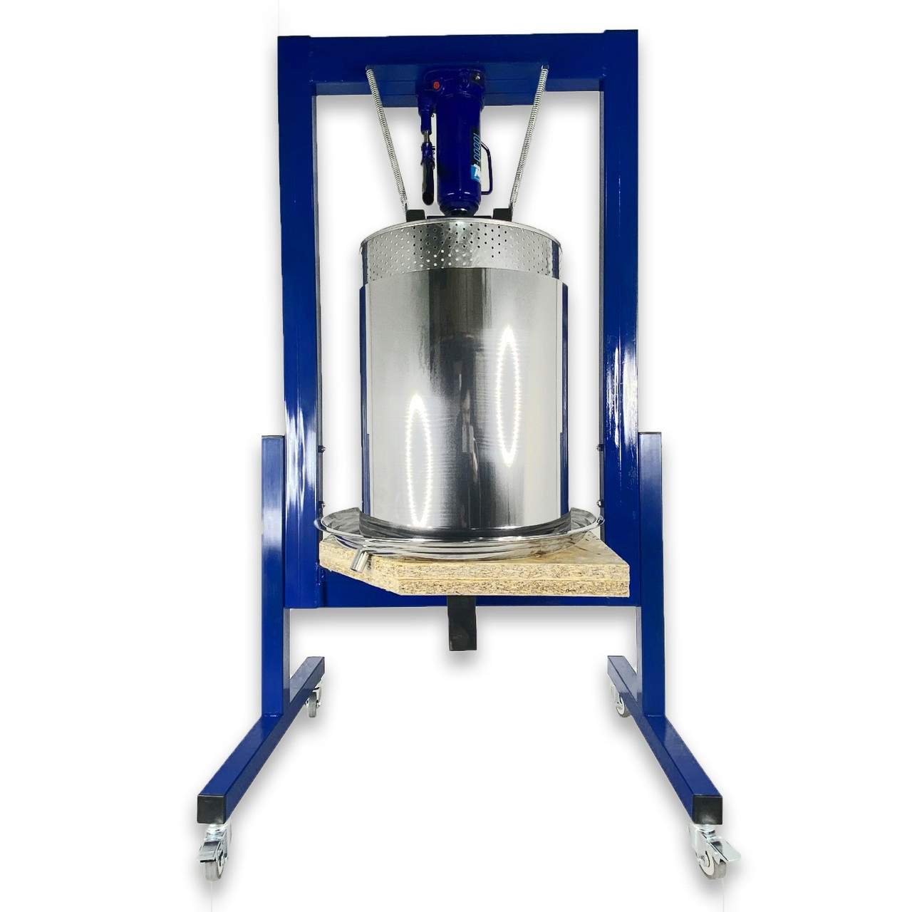 Прес для соку 50 літрів гідравлічний з кошиком з нержавіючої сталі. Соковитискач для яблук, винограду, фруктів, фото 1