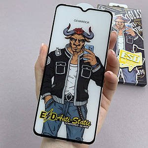 Захисне скло для Tecno Spark 9 захисне скло антистатик на телефон техно спарк 9 чорне w4e