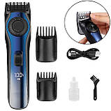 Професійна акумуляторна машинка для стрижки волосся триммер XRPO VGR-080 синя (41250-080_393), фото 3