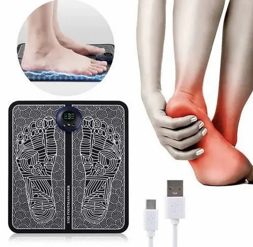 Вібраційний масажер для ніг EMS, USB/масажний килимок для ступень, що стимулює кровообіг - фото 1 - id-p1914651408