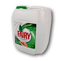 Рідина для миття посуду об'єм 5 літрів "Фейрі" Зелений чай та м'ята, Fairy, засіб для миття посуду