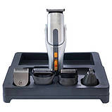 Професійна машинка для стрижки волосся та бороди з насадками XRPO GM-581 сіра (GM-581_456), фото 5