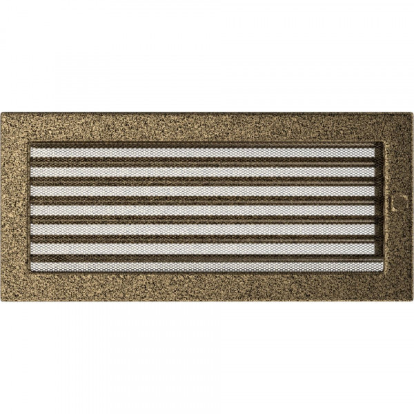 Решітка чорно-золота з жалюзями 17x37