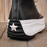 Кеди жіночі на платформі Converse Chuck 70 Hi Black\White, фото 4