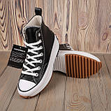 Кеди жіночі на платформі Converse Chuck 70 Hi Black\White, фото 3