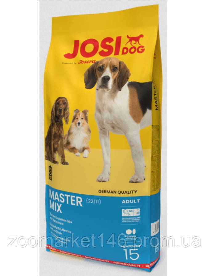 Сухий корм JosiDog Master Mix, 15 кг
