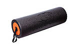 Масажний ролик (роллер) набір 3в1 PowerPlay 4022 Therapy Roller Чорно-помаранчевий, фото 3