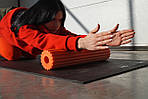 Масажний ролик (роллер) набір 3в1 PowerPlay 4022 Therapy Roller Чорно-помаранчевий, фото 8