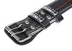 Пояс для важкої атлетики Power System PS-3250 Power Basic шкіряний Black XXL, фото 4