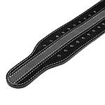 Пояс для пауерліфтингу Power System PS-3800 PowerLifting шкіряний Black/Grey Line M, фото 4