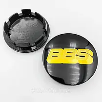 Ковпачки (заглушки) на литі диски BBS 65 мм Чорні (3B7601171), фото 3